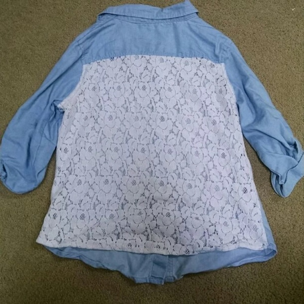 Blue button down - Picture 2 of 2